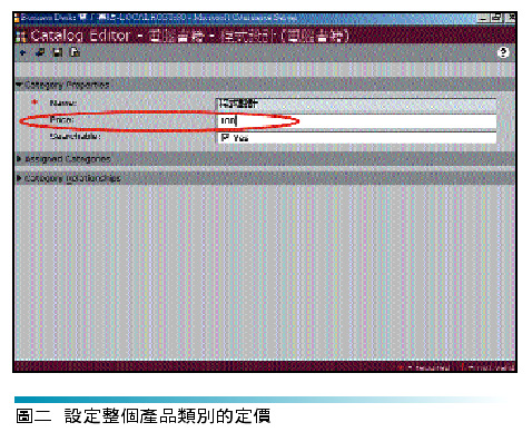 《圖二　點取 Edit 按鈕以編輯產品內容》