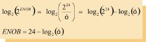 《公式四　ENOB＝（SNRmeas dB–1.76dB）/6.02dB》