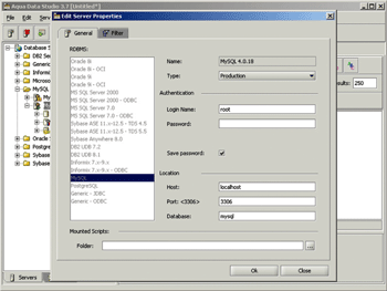 《圖一　MySQL的登入畫面》