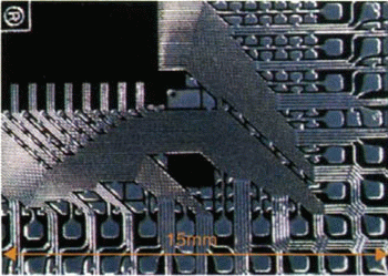 《圖九　利用金屬微粒子製作印刷電路板的佈線pattern》