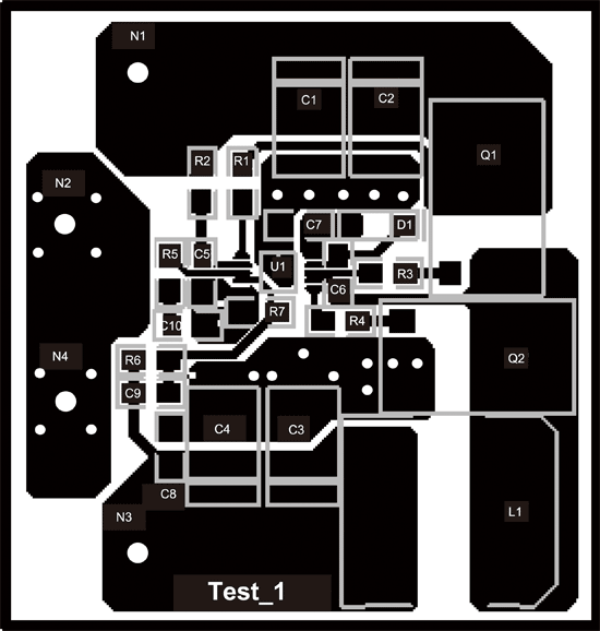 《图三 Test_1 PCB》