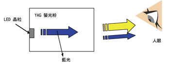 《圖一  Japan Nichia's patented white LED concept》