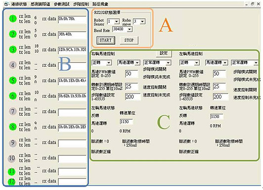 《圖十一  模組連接與參數設定畫面》