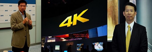 圖二 : 4K TV面板雙虎友達、群創策略選邊站。左為友達總經理彭雙浪；右為群創總經理王志超。