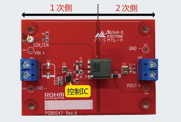 圖4 :  評估機板「BD7F100HFN-EVK-001」