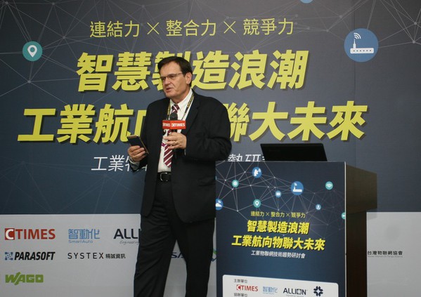 圖7 : LoRa協會LoRa Board and Treasurer and Cisco IoT Standards Manager, CTAO Office Gary Stuebing。