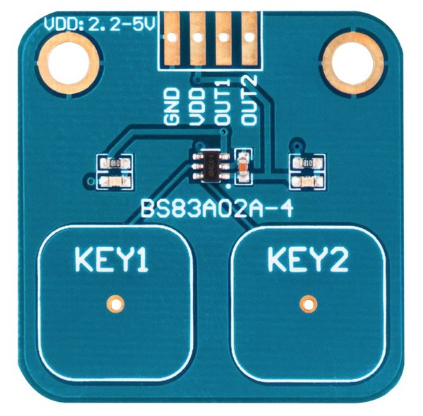 圖1 : BMS00010兩鍵電容式觸控感測模組