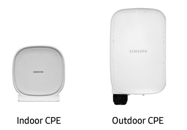 圖三 :  CPE室內設備與室外設備。（source：samsung.com）