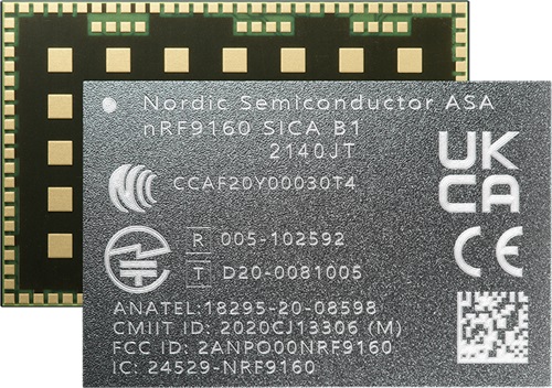 圖三 : nRF9160 SiP可讓空氣品質感測器通過蜂巢網路將資料發送到雲端。