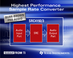 TI高效能取樣速率轉換器