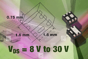 Vishay推出採用PowerPAK SC-75封裝的p通道功率MOSFET系列