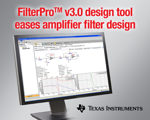 圖為TI 最新推出 的FilterProTM v3.0 設計工具