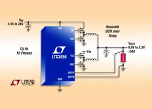 Linear推出同步降壓型DC/DC控制器LTC3856