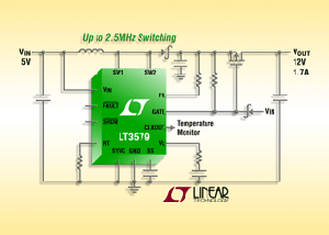 凌力爾特6A, 2.5MHz, 42V升壓/負壓DC/DC轉換器 - LT3579