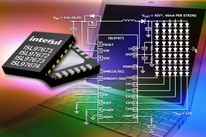 Intersil推出全新LED驅動IC系列