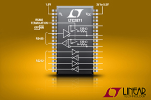 凌力尔特LTC2870及LTC2871多协议收发器