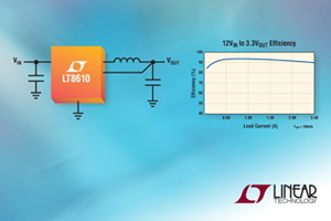 LT8610的3.4V至42V輸入電壓範圍使其成為汽車和工業應用的理想選擇