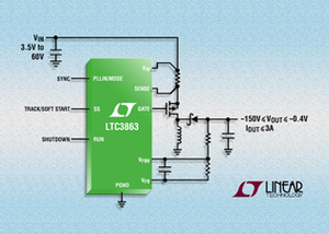 LTC3863 高壓負壓 DC/DC 控制器 BigPic:315x225