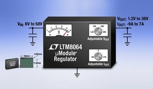 凌力爾特60V、7A 降壓 μModule 穩壓器可驅動 LED、超級電容、雷射及 Peltier驅動器。