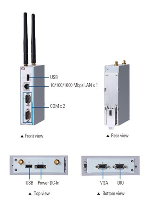 艾讯DIN-rail工业物联网闸道器ICO100-839专为智慧工厂和智慧能源应用设计