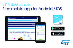 意法半导体新行动App简化稳压器、转换器和基准电压晶片的选型与采购过程。