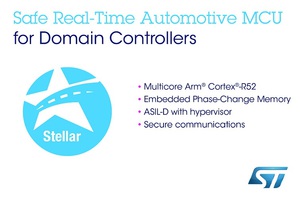 意法半導體推出應用於下一代汽車領域架構的安全即時微控制器