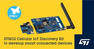 意法半导体推出Cellular IoT Discovery蜂巢式物联网开发套件整合具备引导程式设定档的eSIM模组，可暂态连线