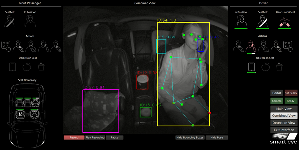 Smart Eye的車內傳感系統提供完整的駕駛員和駕駛室監控，可追蹤車內的視線、身體關鍵點、動作和物體、座椅佔用情況等。