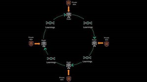 HPE群体学习解决方案(Swarm Learning)运作过程。