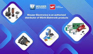 貿澤電子與Wurth Elektronik合作，支援貿澤客戶在汽車、物聯網、監控和熱管理應用領域的解決方案開發。