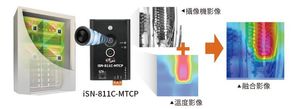 iSN-811C-MTCP可提供整合热成像与现场影像的融合影像。图/泓格提供